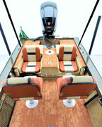 Barco lancha Levefort Apolus 600 S + Motor popa Mercury 100HP ELPT EFI + Carreta rodoviária