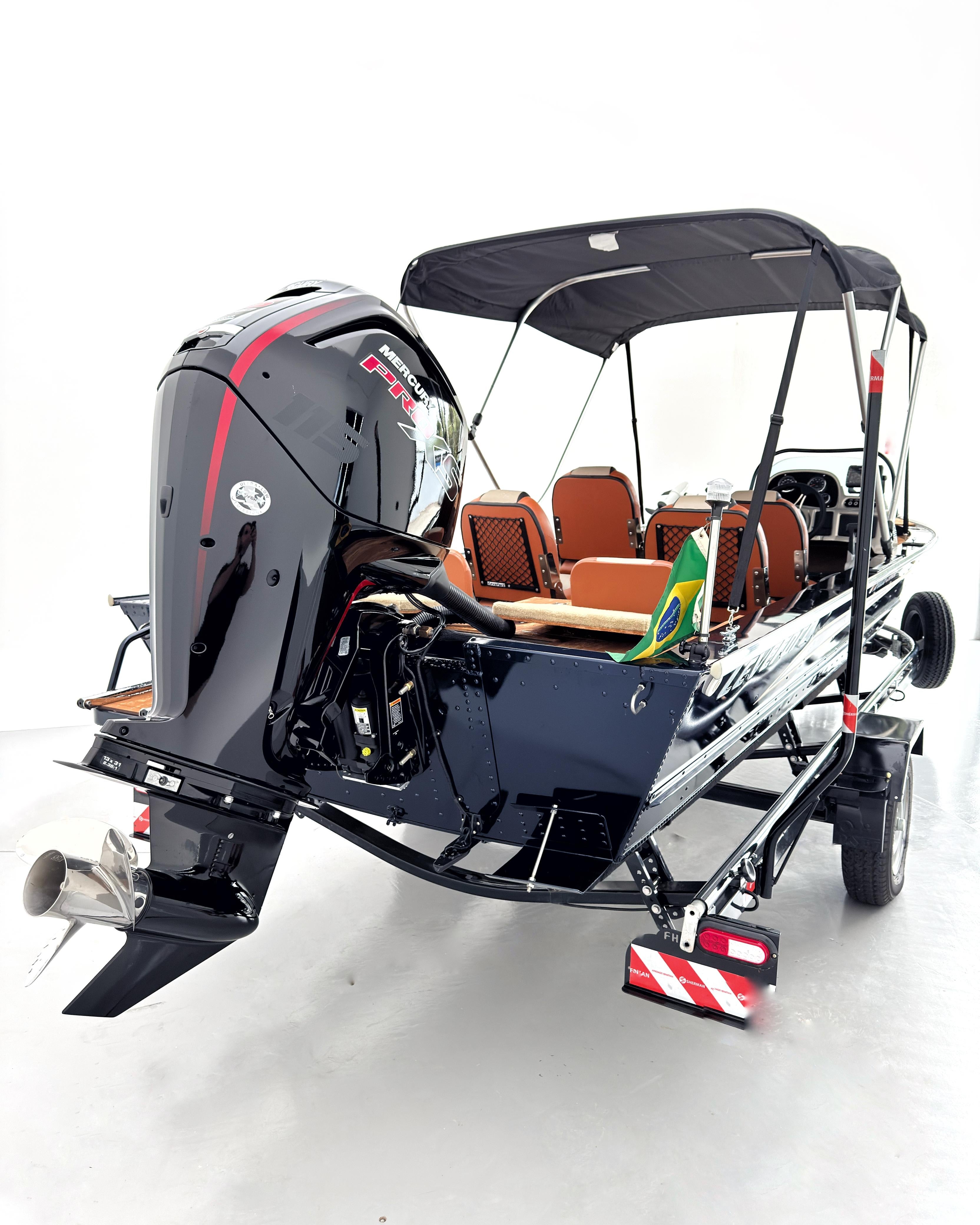 Barco Levefort Apolus Large FREESTYLE + Motor 115HP + Carreta com freio