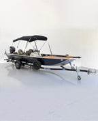 Barco lancha Levefort Apolus 600 + Motor popa Mercury 60HP ELPT EF + Carreta rodoviária