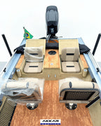 Barco lancha Levefort Apolus 600 + Motor popa Mercury 60HP ELPT EF + Carreta rodoviária