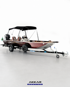 Barco lancha Levefort Apolus 600 + Motor popa Mercury 60HP ELPT EF + Carreta rodoviária