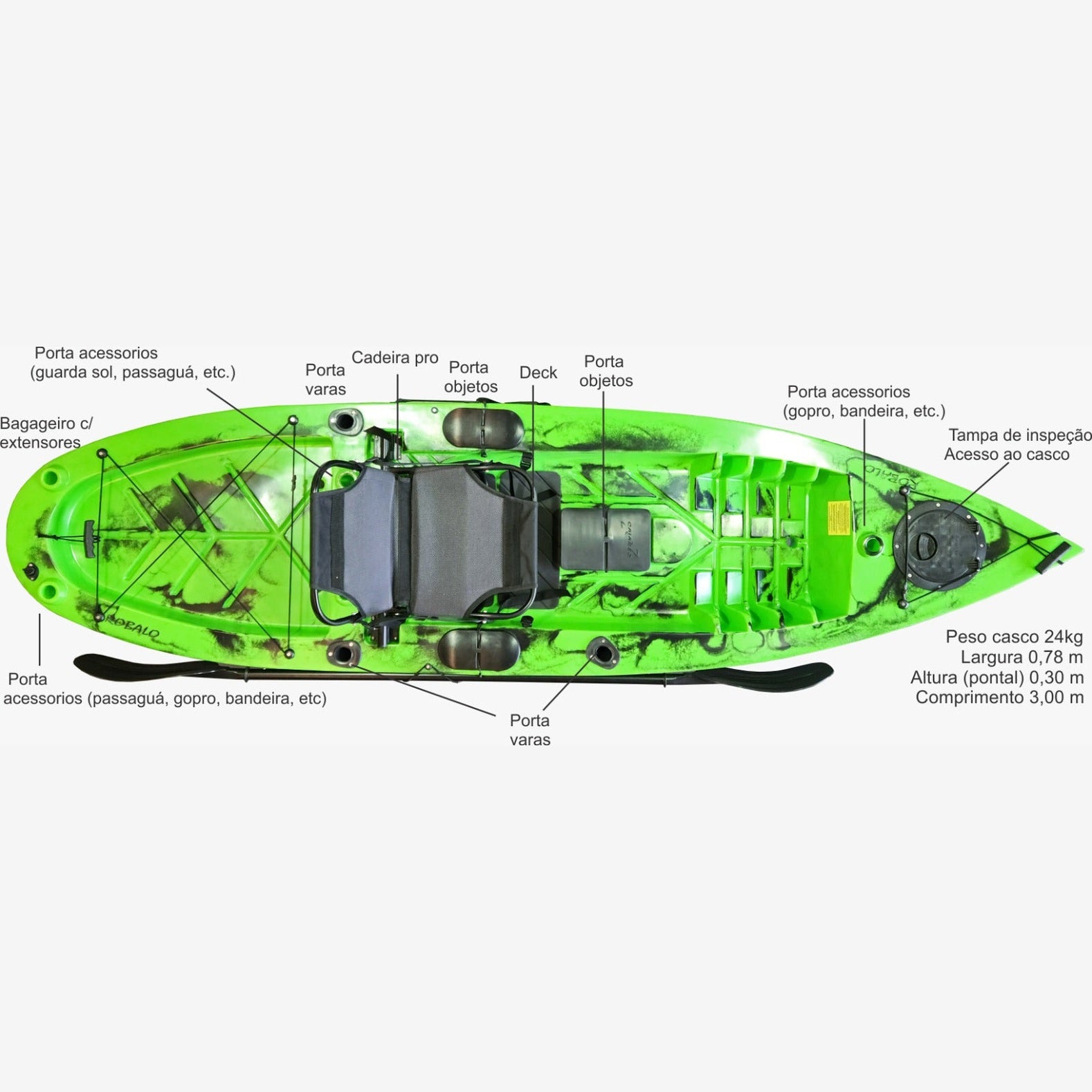 Caiaque Caiaker Robalo PRO Individual