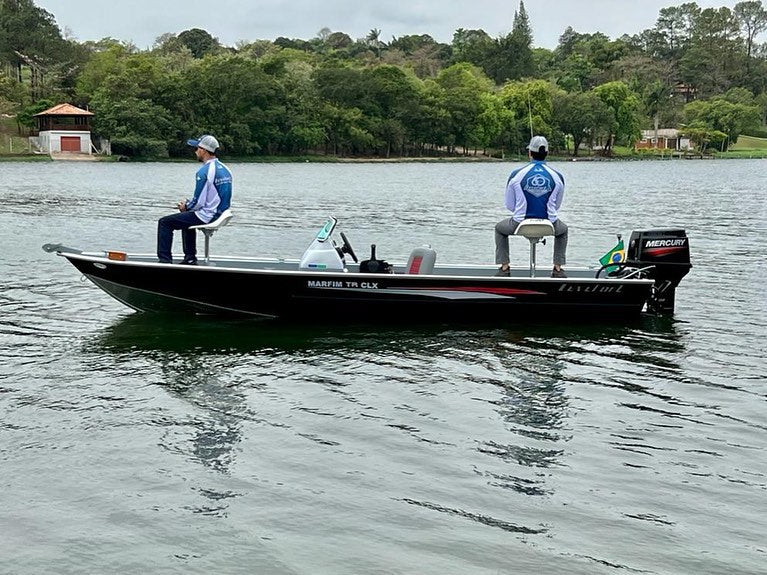 Barco alumínio Levefort Marfim TR CLX + Motor 50HP 2T + Carreta