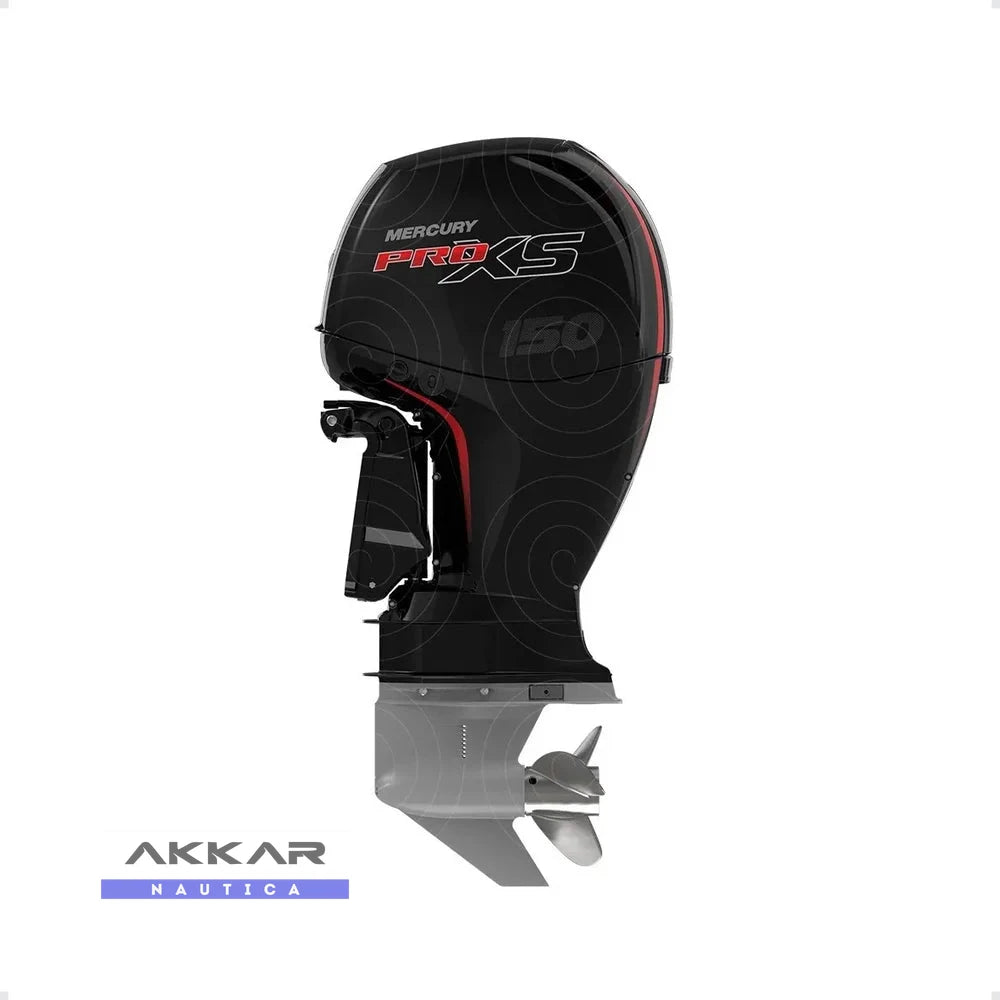 Motor de popa Mercury, 150HP, 150 L 3.0L EFI 4 STK  Pro XS, Rabeta 20", 4 Tempos, com Power Trim.