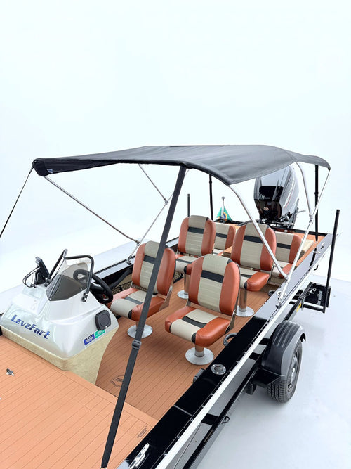 Barco lancha Levefort Apolus 600 S + Motor popa Mercury 100HP ELPT EFI + Carreta rodoviária