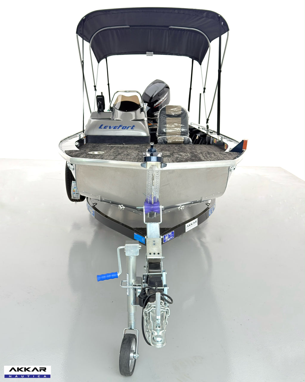 Barco lancha Levefort Apolus 600 + Motor popa Mercury 60HP + Carreta rodoviária