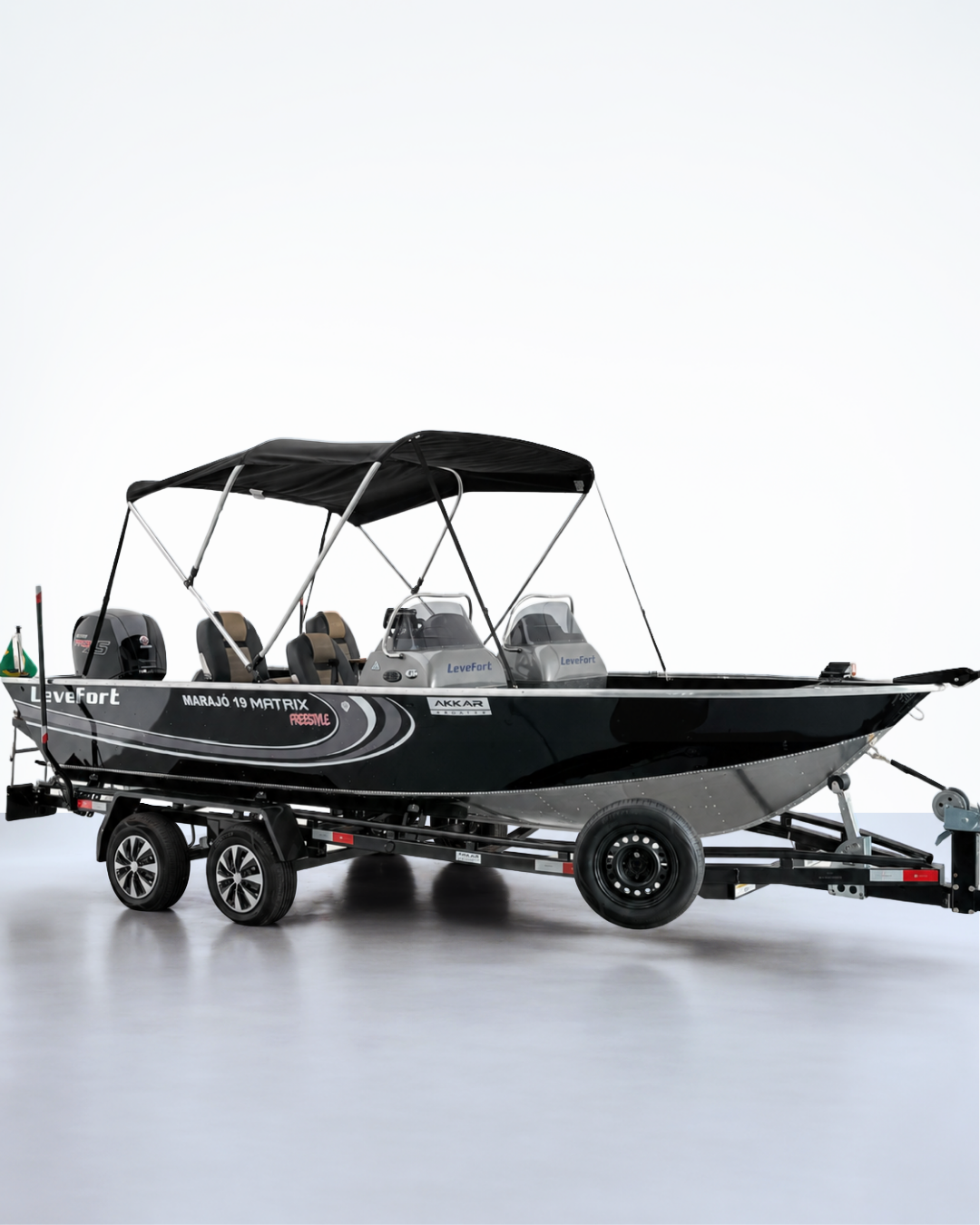 Levefort Marajó Matrix 19 Special Series + Motor Mercury PROXS 150HP + CARRETA RODOVIARIA