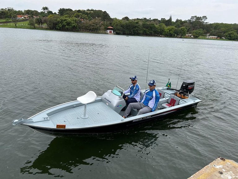 Barco alumínio Levefort Marfim TR CLX + Motor 50HP 2T + Carreta