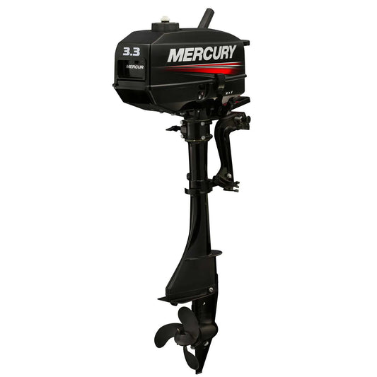 Motor de popa Mercury, 3.3HP, 3.3 MH, 2 Tempos - PARTIDA MANUAL, COMANDO DE MANCHE