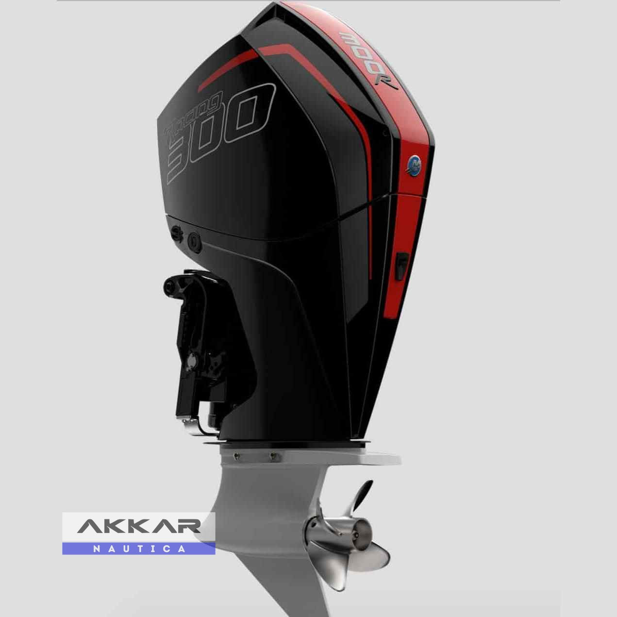 Motor de popa Mercury, 300HP, 300R L 4.6L EFI V8 4STK DTS RACING Drive Sport, Rabeta 20", 4 Tempos, com Power Trim.