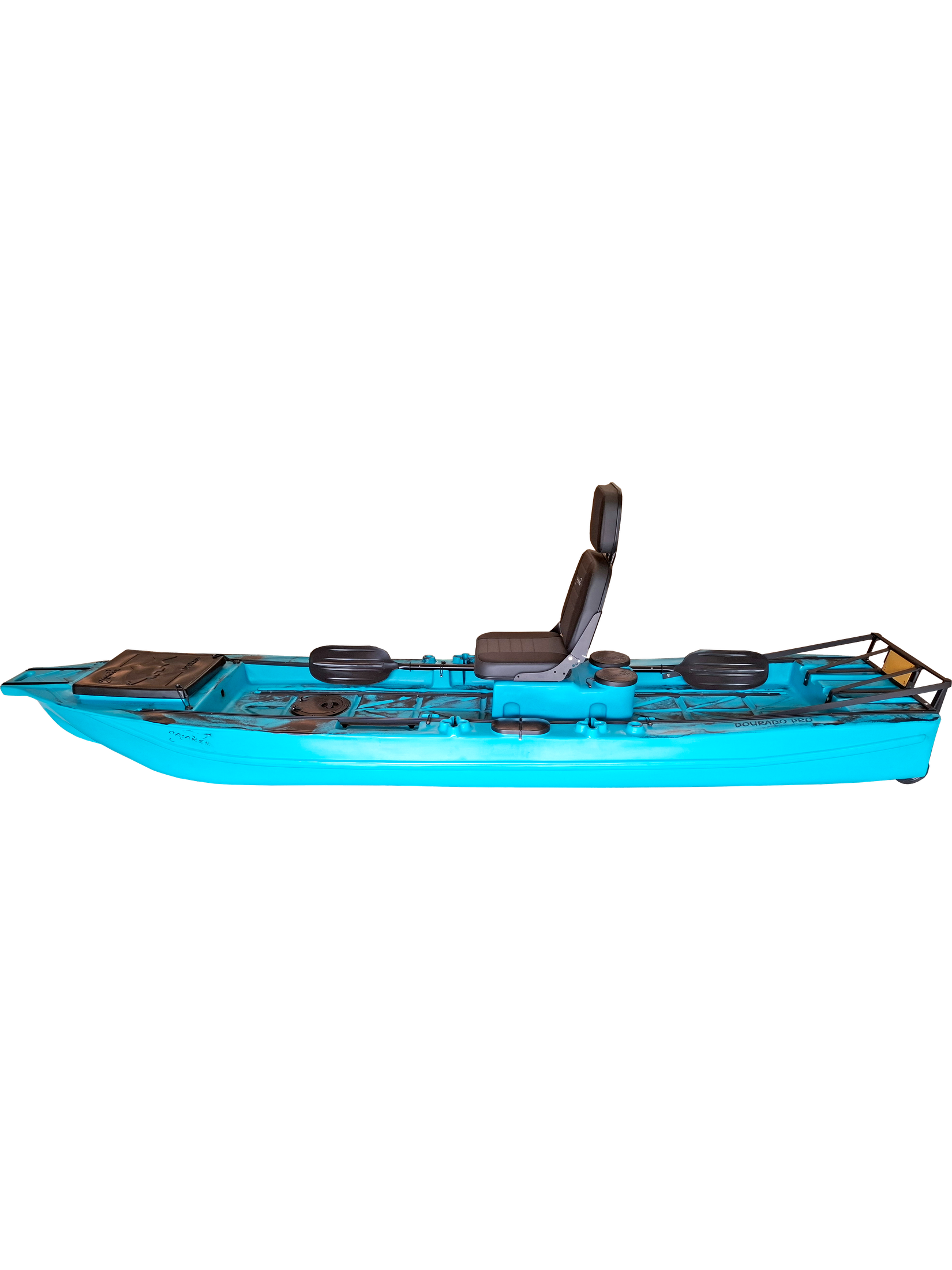 Caiaque de pesca Caiaker Dourado PRO - Cadeira GIRATÓRIA