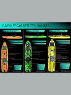 Caiaque de pesca Caiaker Dourado (individual)