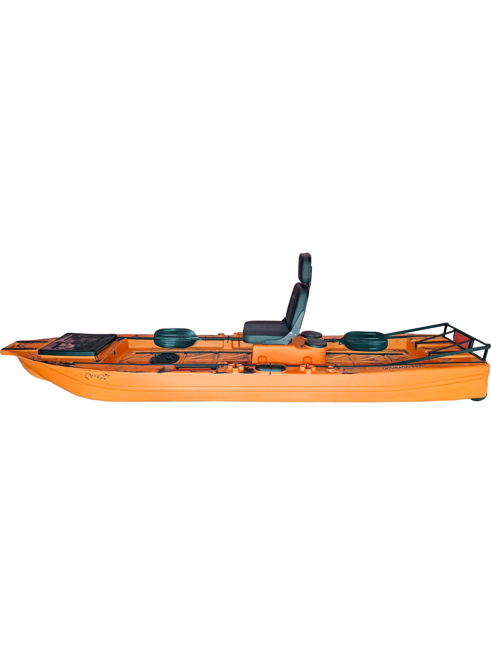 Caiaque de pesca Caiaker Dourado PRO - Cadeira GIRATÓRIA